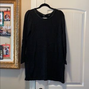 Long black sweater